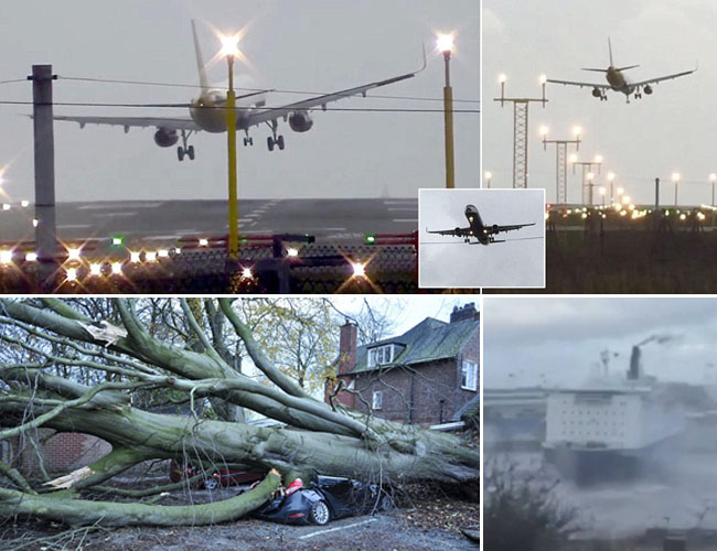 Airbus A320 Batal Mendarat Akibat Badai Hantam Inggris